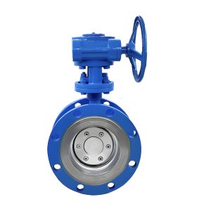 耐高溫硬密封法蘭蝶閥D343H-16C，DN100