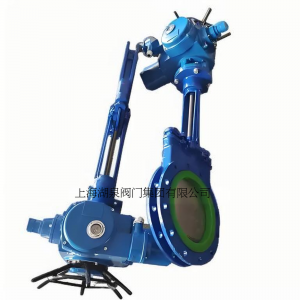 電動(dòng)刀閘閥PZ973-16 DN350，DN400排渣、處理顆